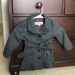Charcoal Gray Dress Coat